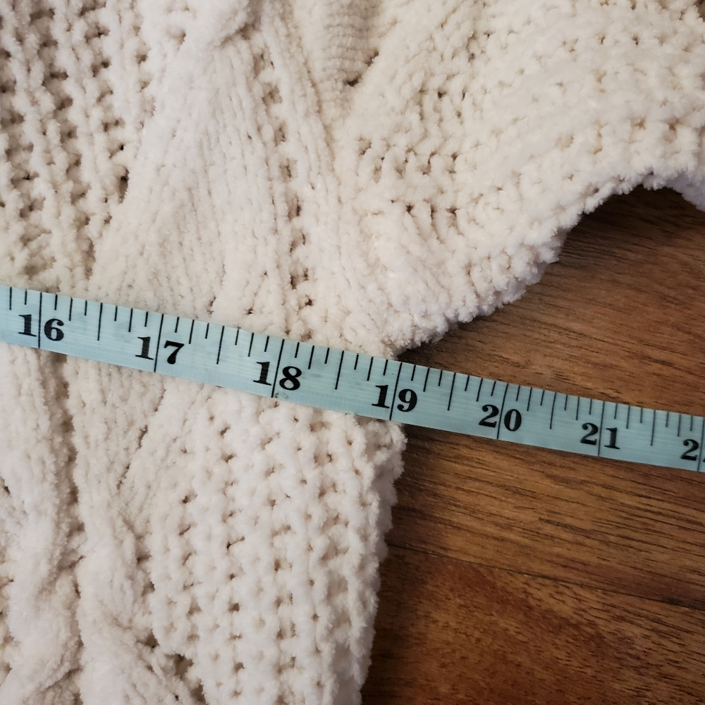 Derek Heart Open Front Long Cardigan Size Small Soft White - Picture 4 of 5